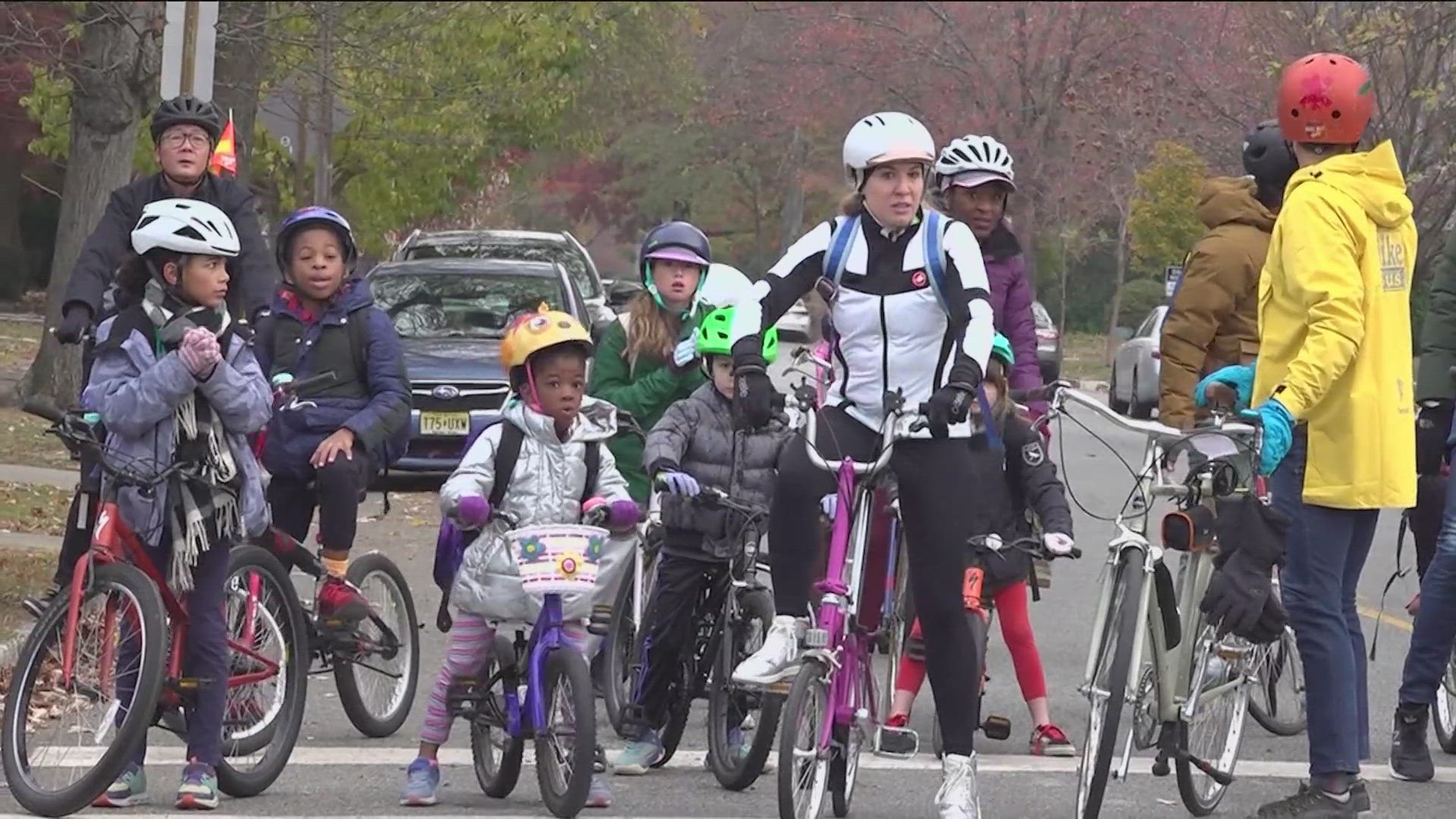 The "Bike Bus World" initiative started out in Oregon and has since expanded across the U.S. 