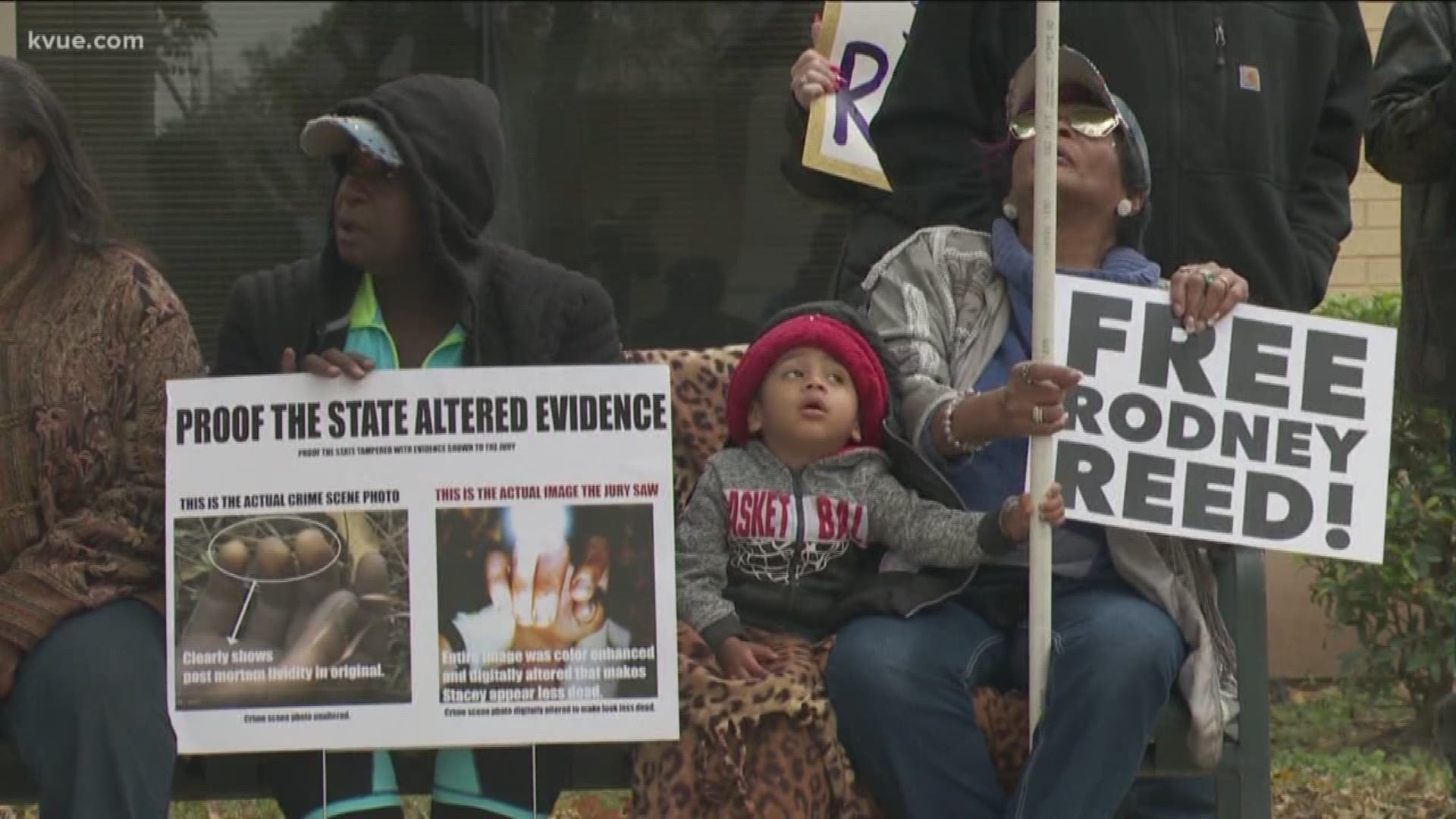 Family, friends and supporters of Reed protested to try to get his scheduled execution stopped.