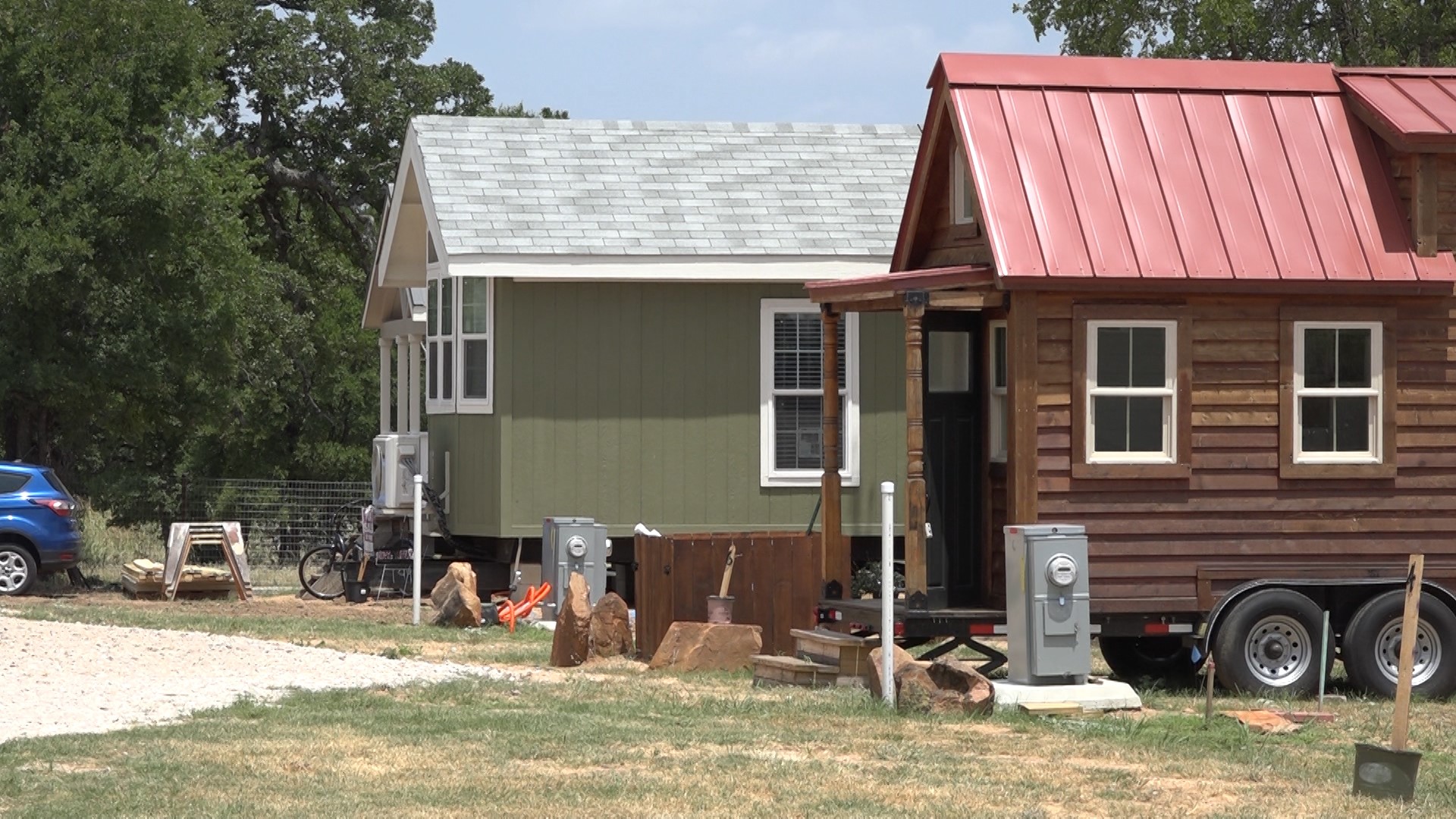 Tiny home community sprouts up on shores of Lake LBJ in Kingsland