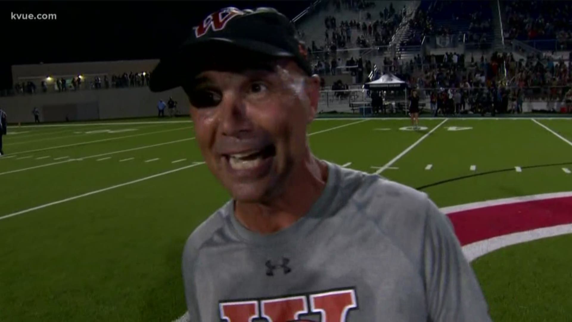 You'll want to see the Westwood High School coach's reaction after defeating Hendrickson by one due to a two-point conversion late in the game.
