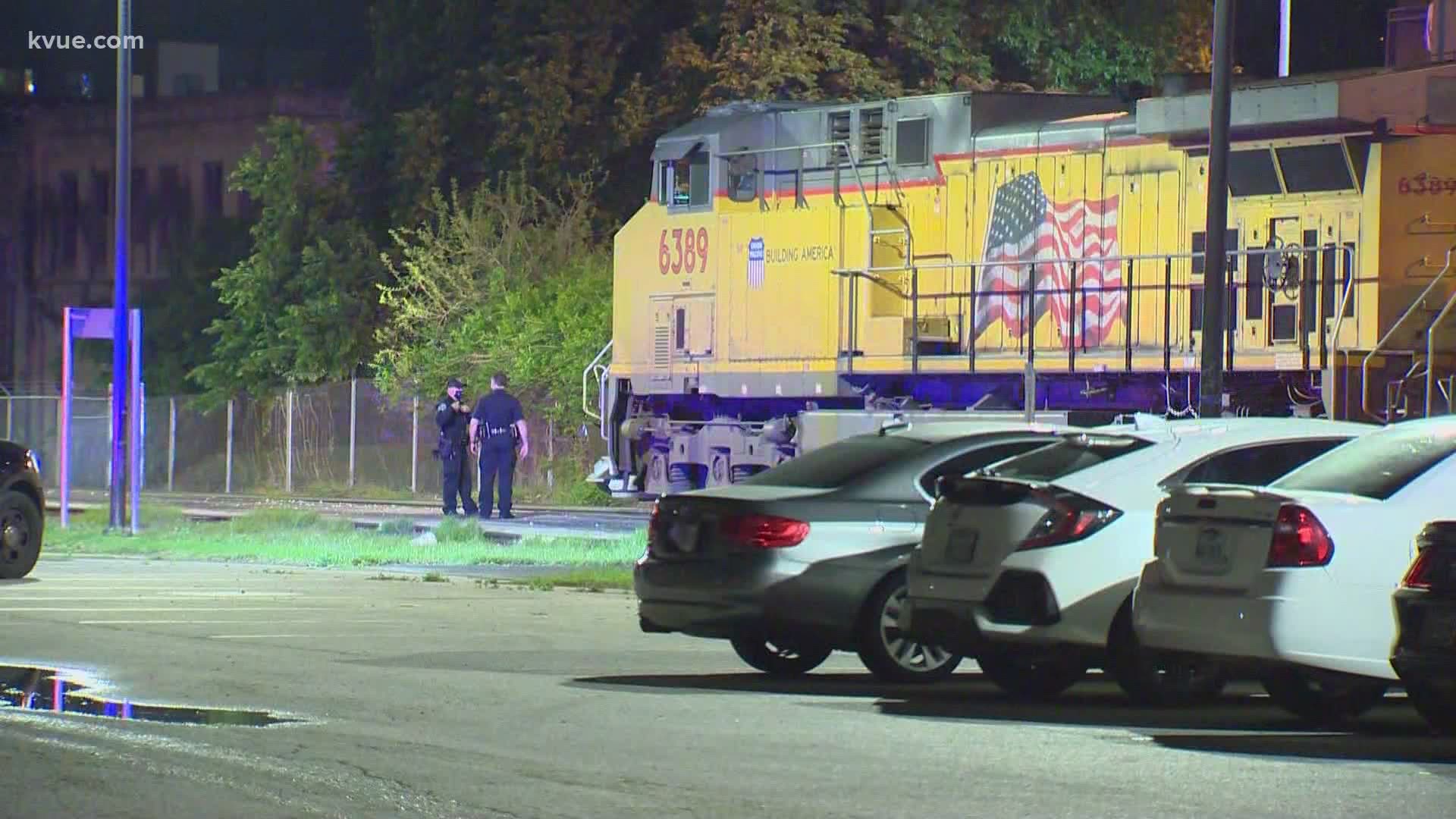 A person is dead after being hit by a train in Downtown Austin Friday night.