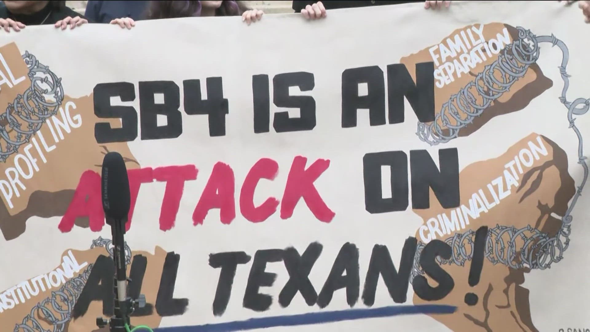 It allows state and local police to arrest people suspected of entering Texas illegally. Opponents of the bill say it's unconstitutional.