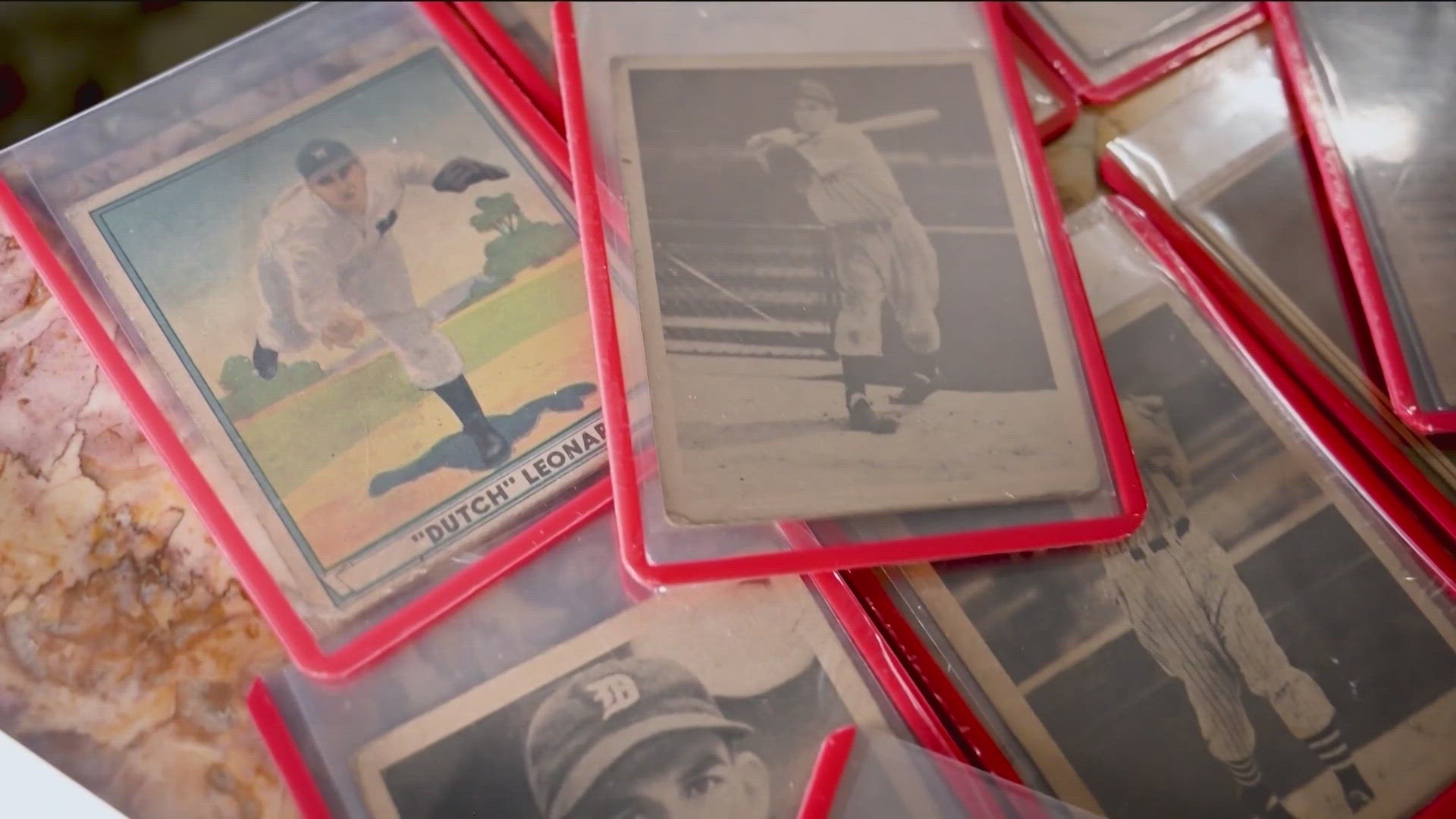 The cards are from the 1930s and '40s and might be worth tens of thousands of dollars.