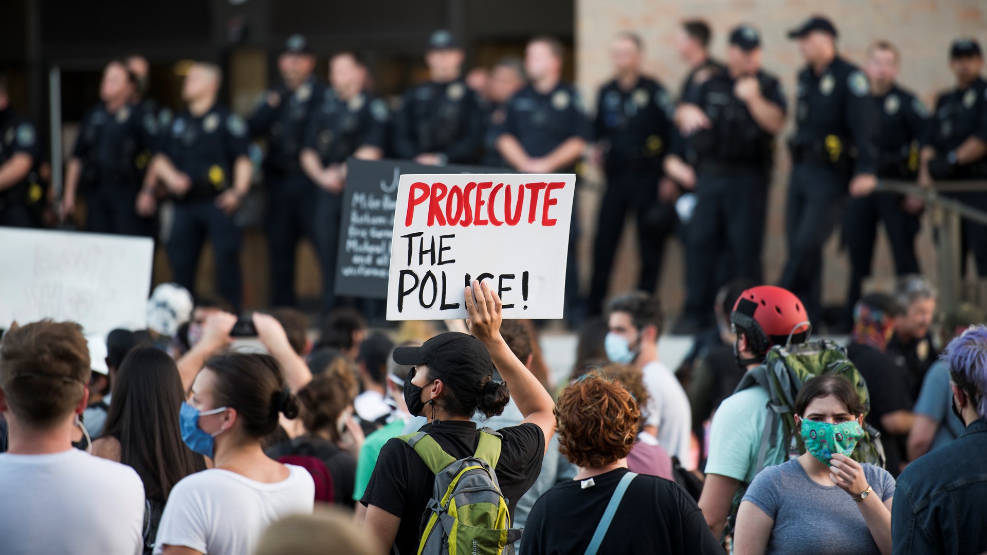 PHOTOS: Protesters march through Downtown Austin for seventh night in a