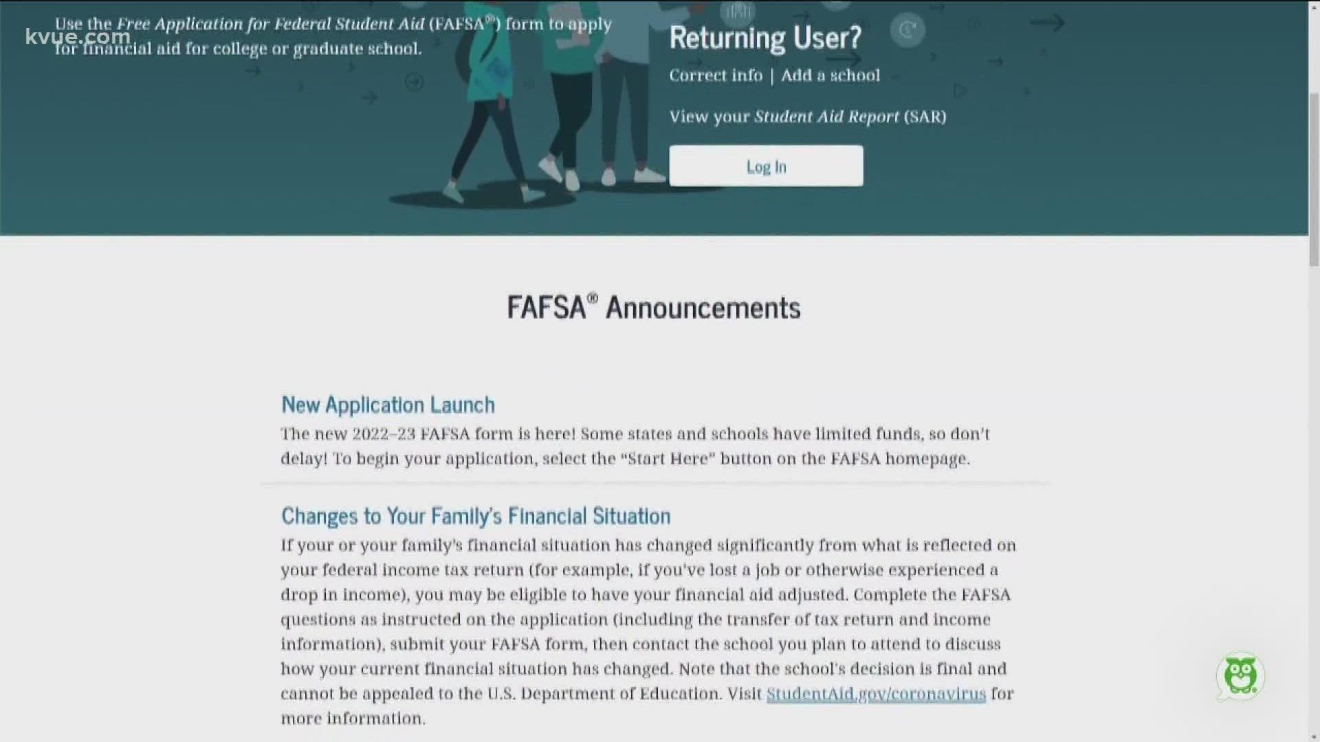 U.S. Rep. Lloyd Doggett, Austin ISD and others are holding a workshop Saturday morning to help parents apply for the FAFSA.