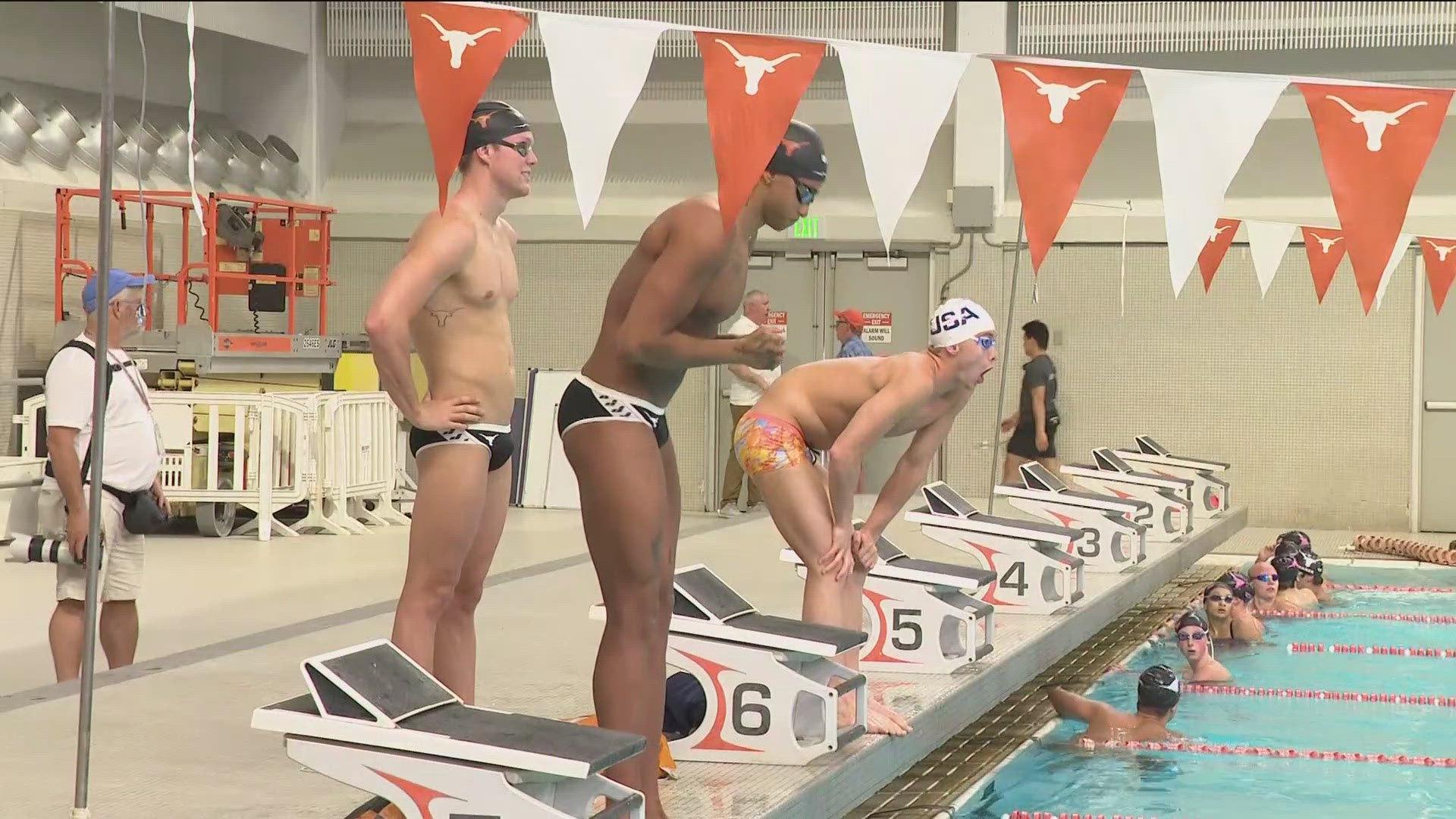 Texas Olympics swimmers are back on campus for class. They bring with them their gold medal mindset and lifestyle.