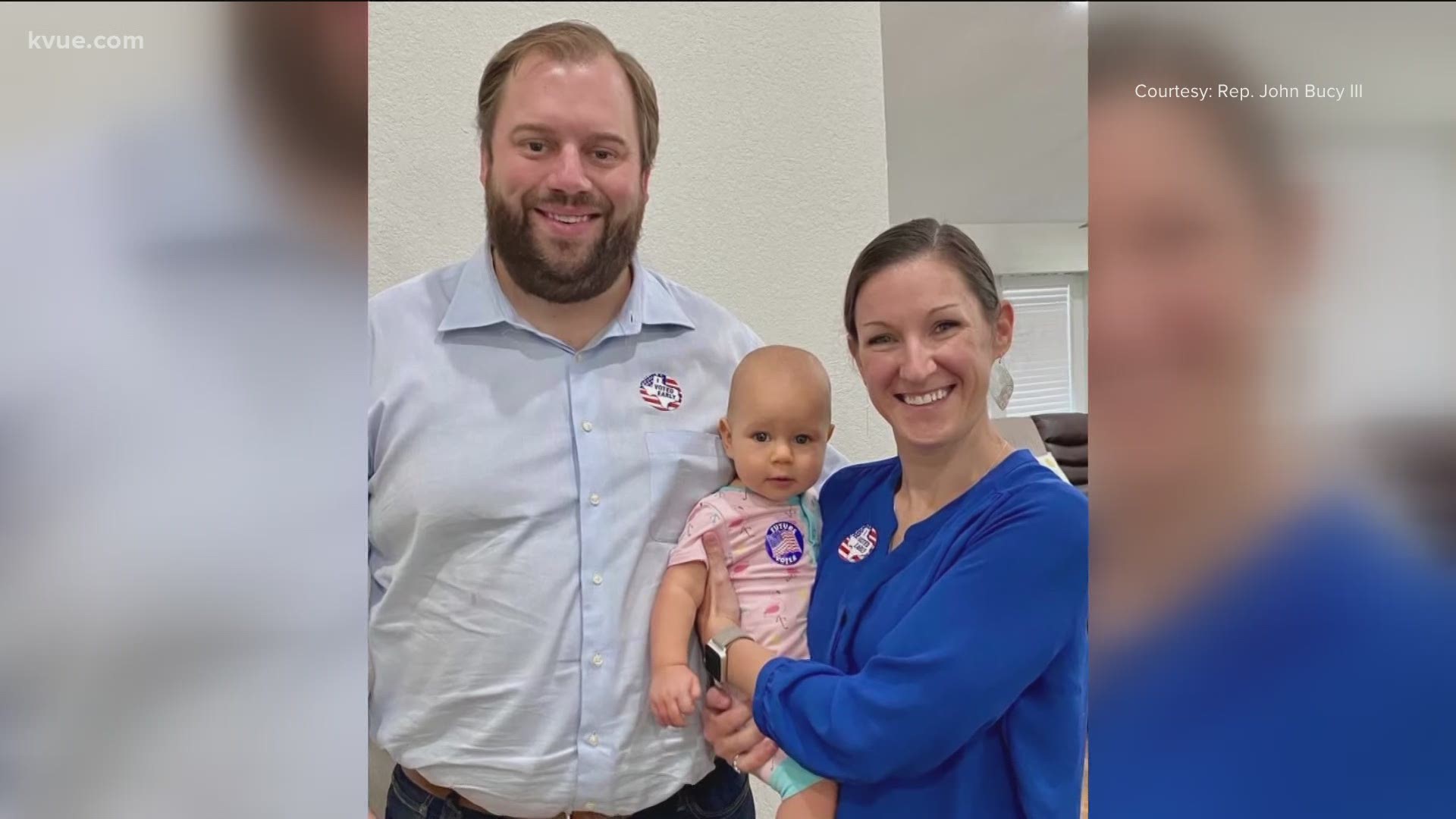 Some Texas Democrats are making the trip to Washington, D.C., a family affair. Local representatives Erin Zweiner and John Bucy brought family members along.
