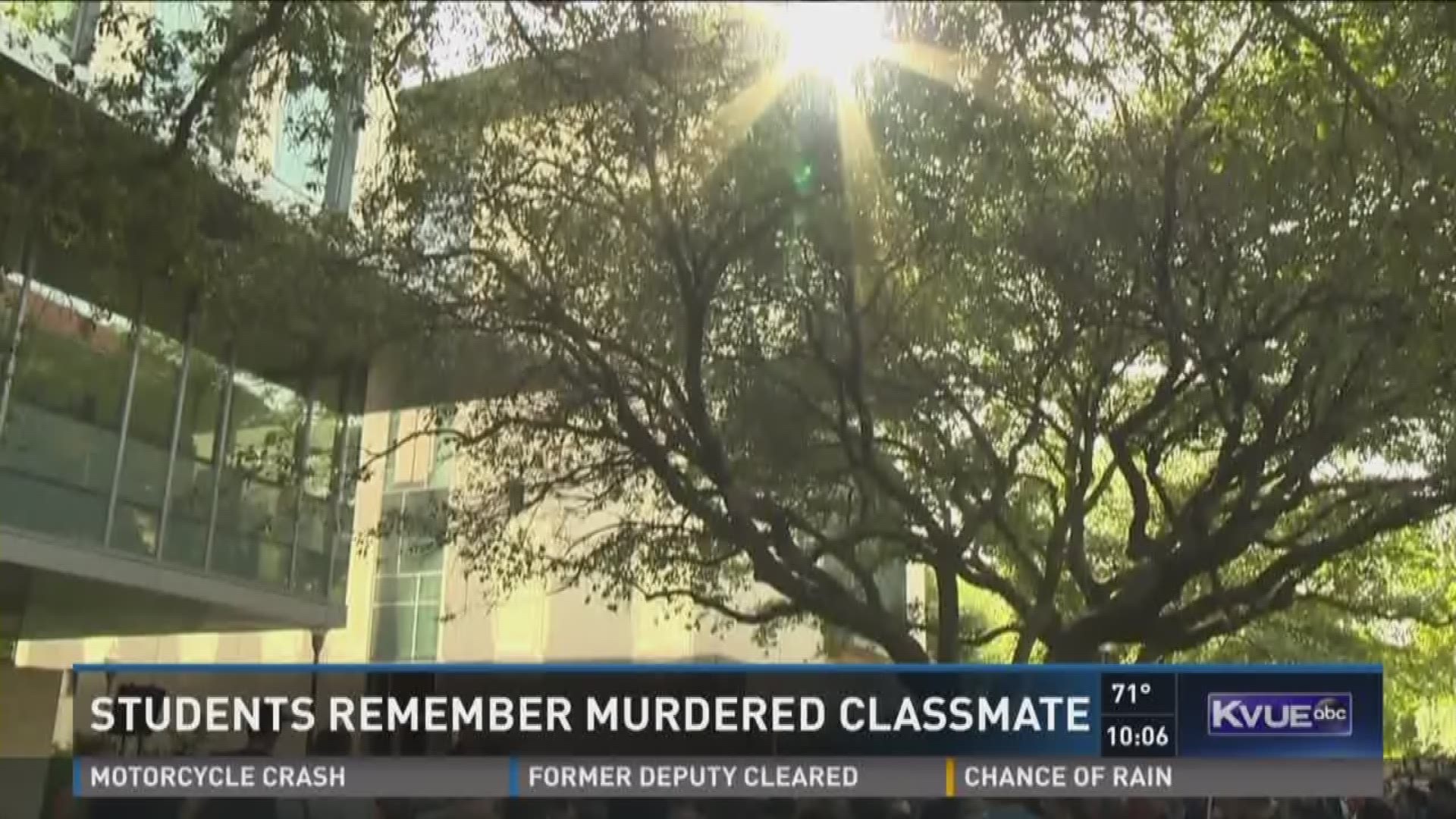 Students remember murdered classmate