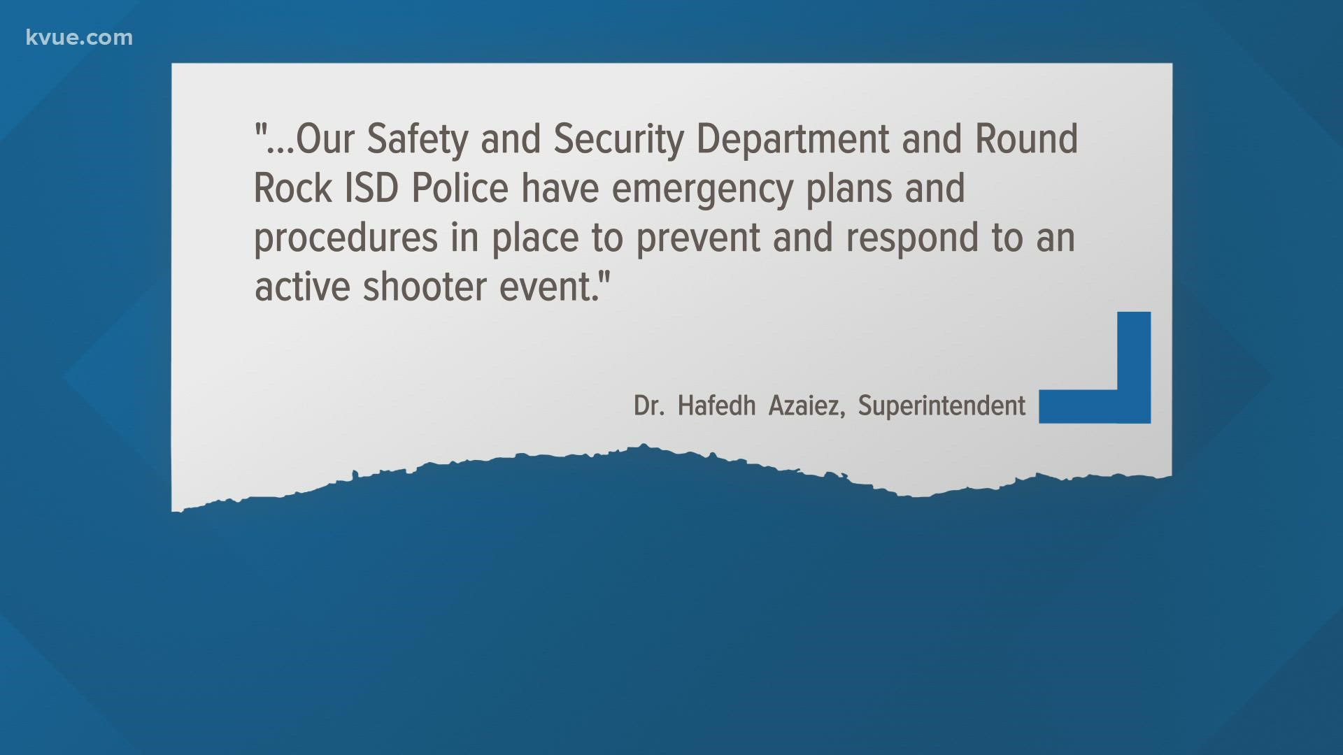 Nineteen children were killed at an elementary school in Uvalde on Tuesday. Round Rock ISD's superintendent sent a letter to parents addressing what happened.