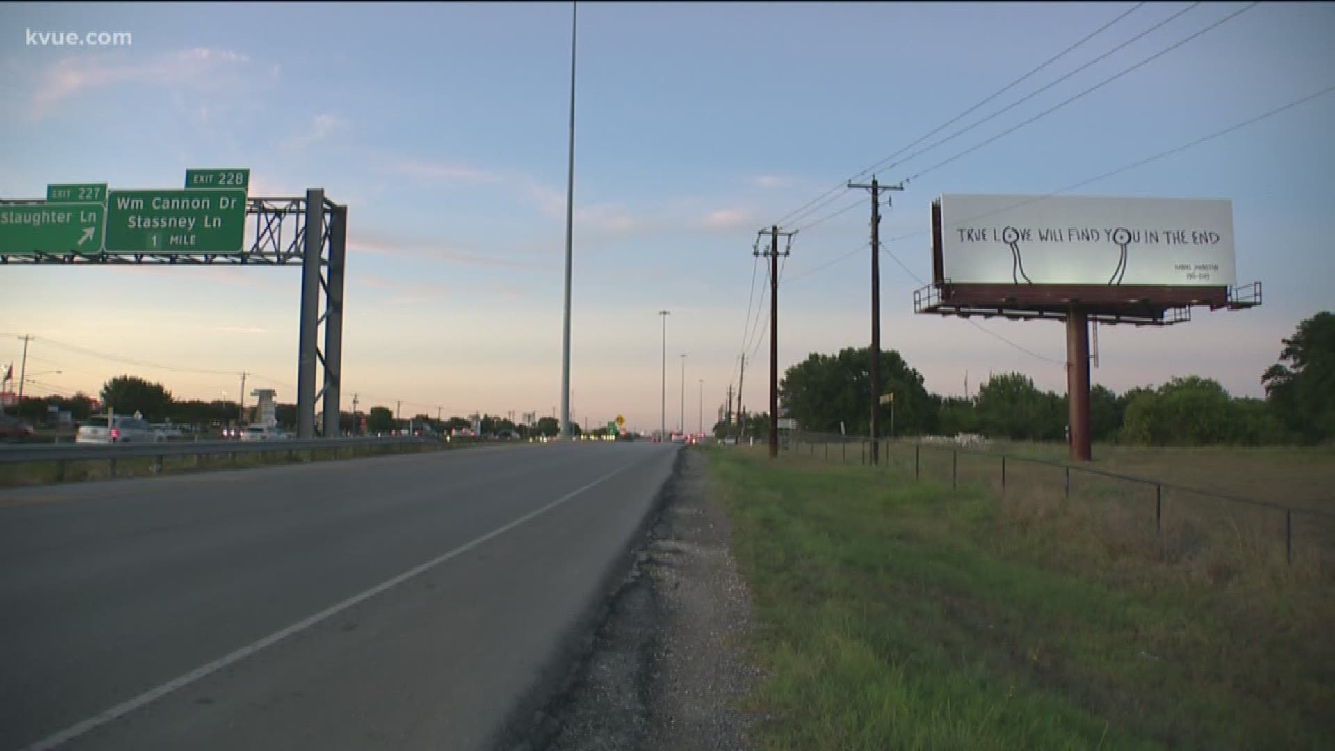 Daniel Johnston Billboard Tribute Appears Over I-35 in Austin