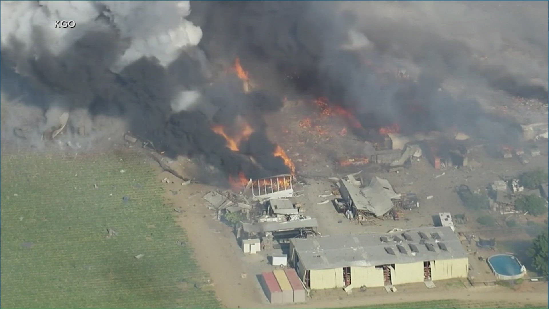 An investigation is underway to determine what caused the explosion. 