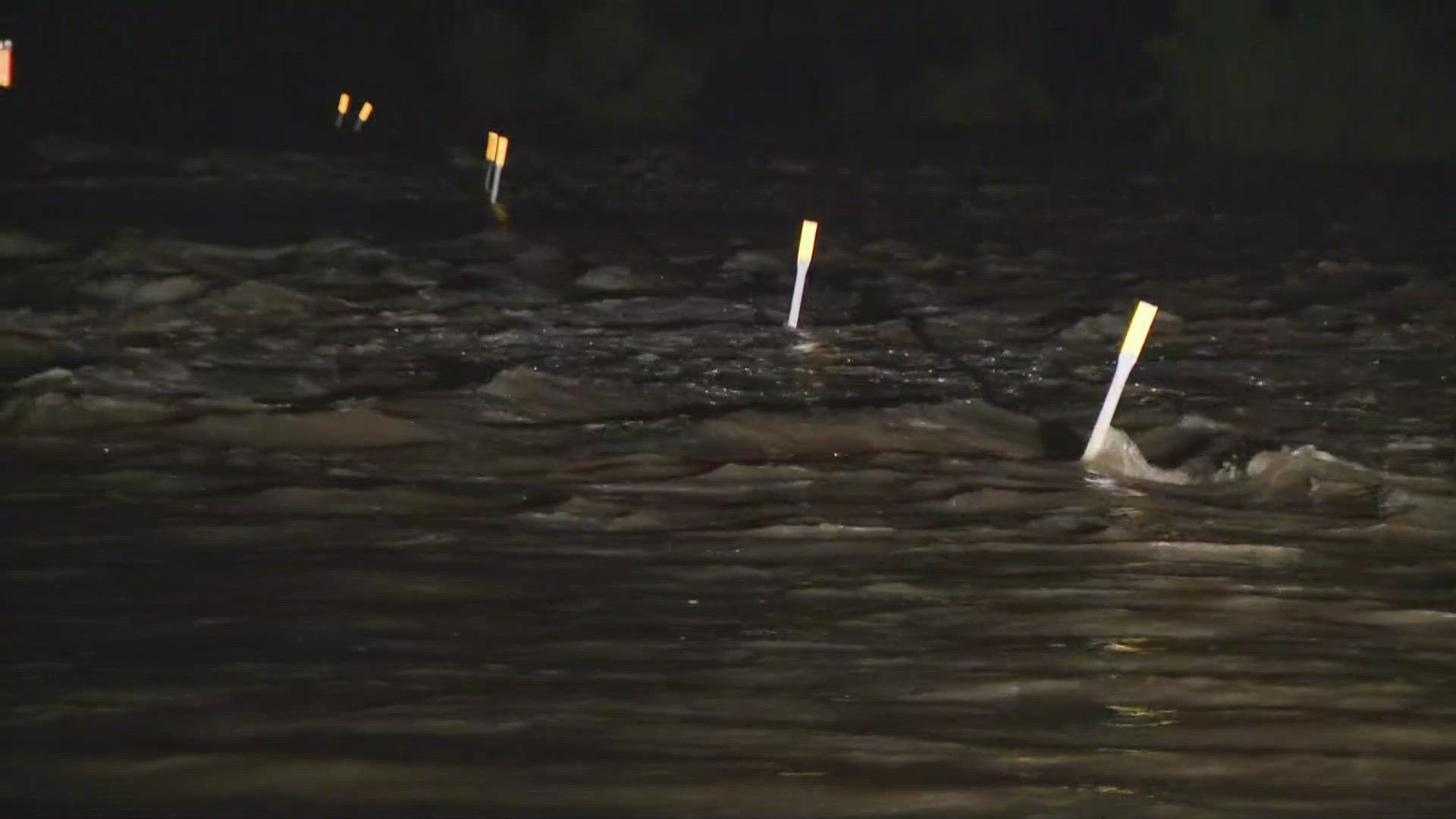 Multiple low-water crossings are currently closed after Tuesday night rain in the area.