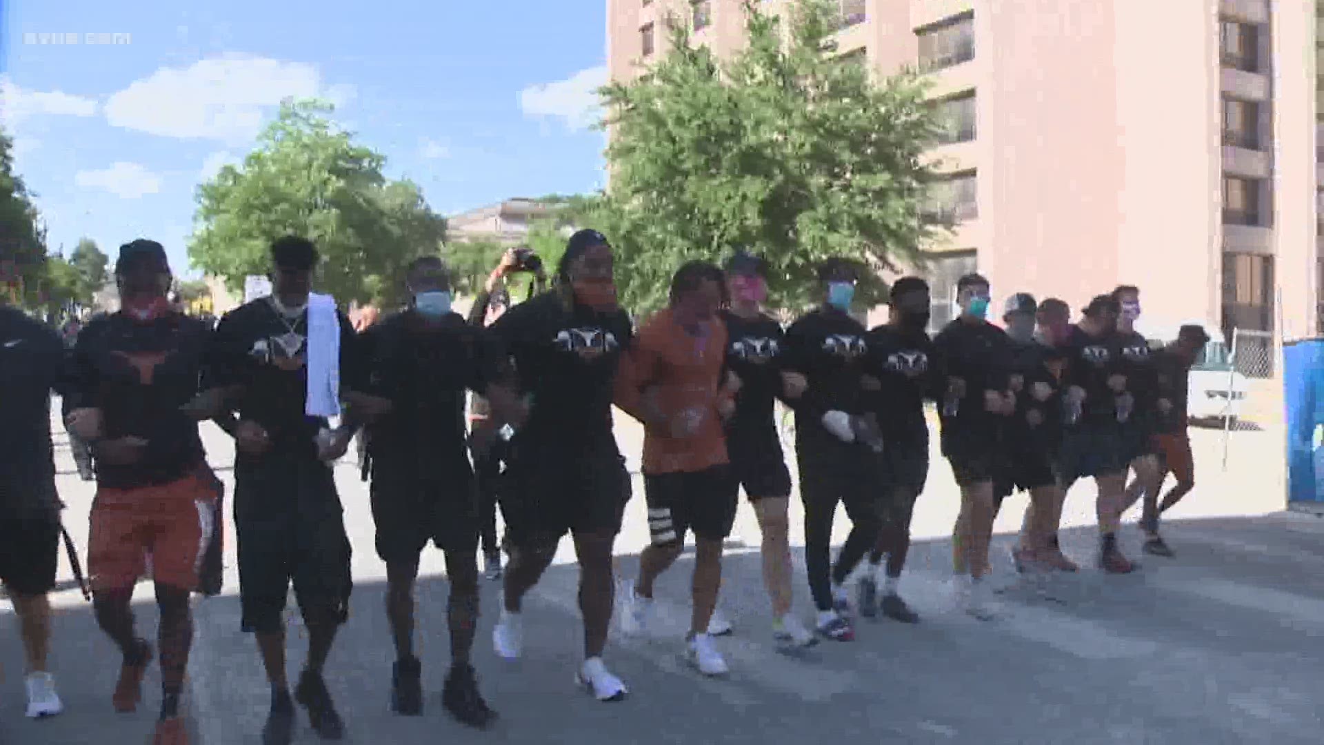 The Texas Longhorns are looking to use their platforms to insight change in the community.