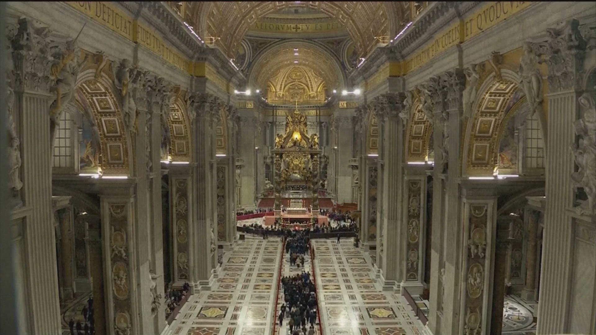 Over 25,000 people visited the basilica on Wednesday, with some waiting for six hours. 