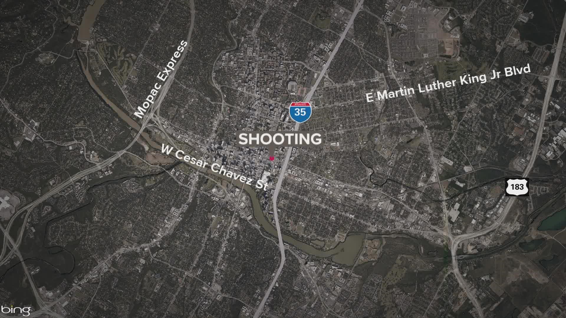 Police are trying to find the person who shot a man in Downtown Austin.