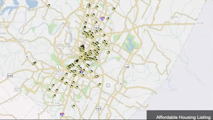 kvue.com | City of Austin unveils new affordable housing map