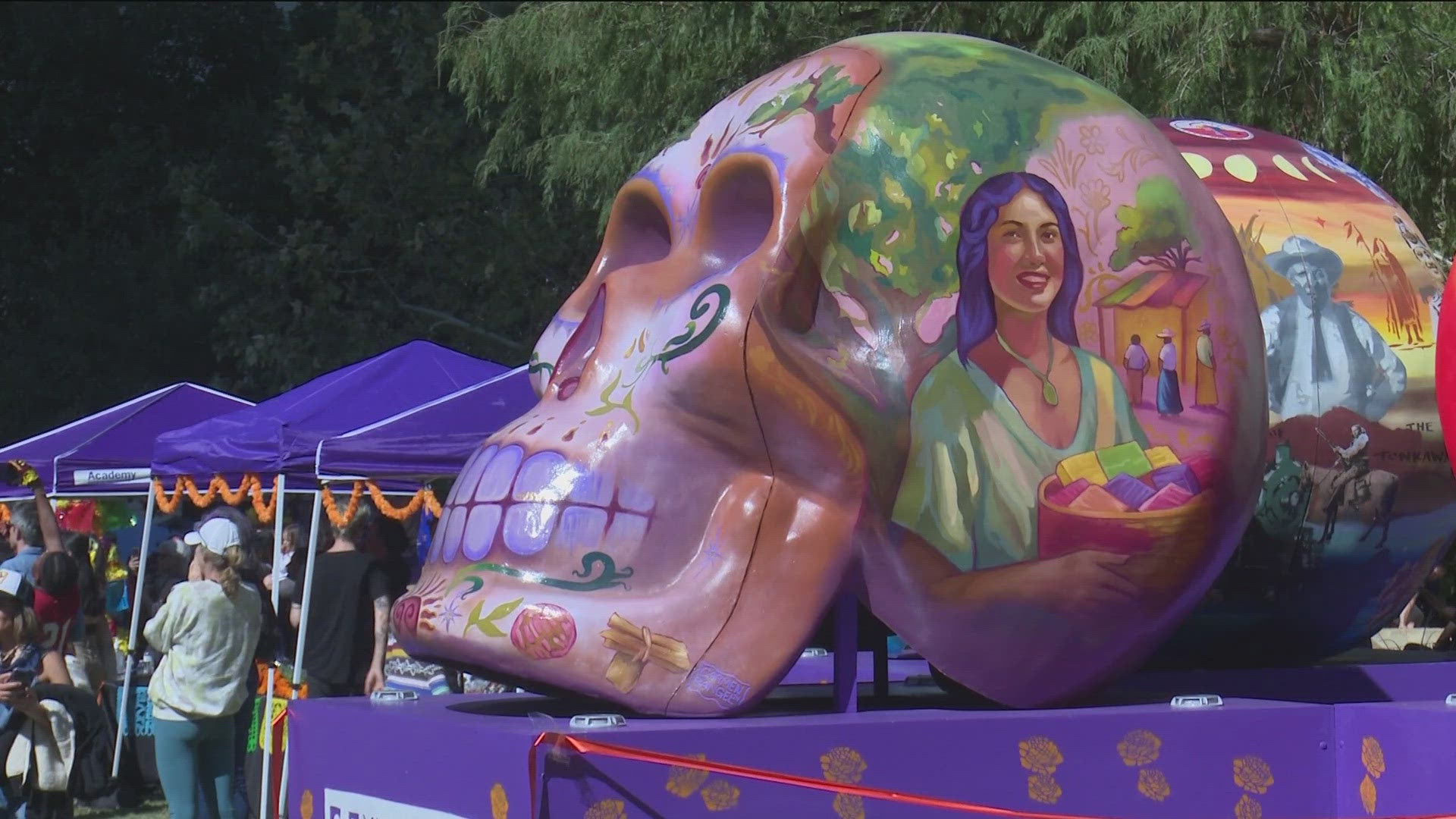 Austinites continued to celebrate Day of the Dead on Saturday. An event was hosted in Republic Square.