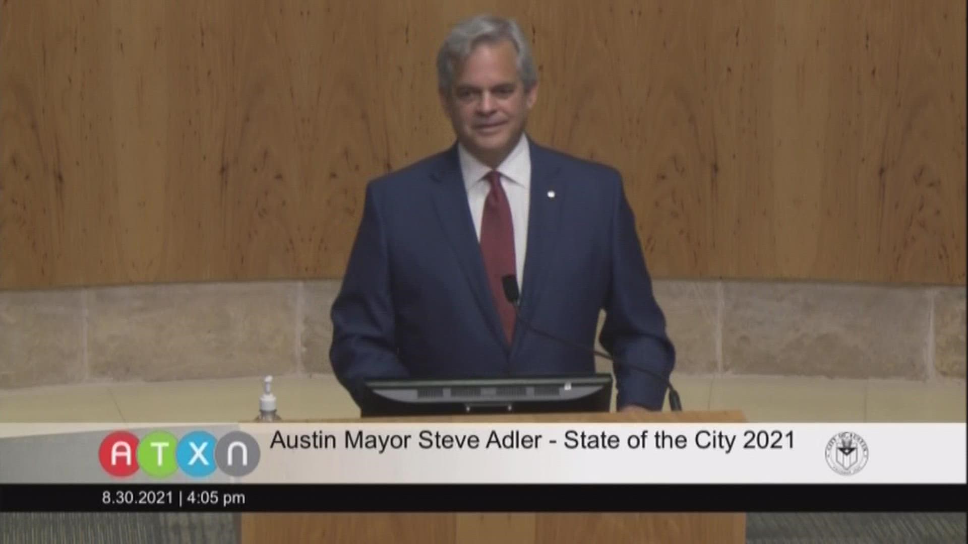 Rewatch Austin Mayor Steve Adler's State of the City 2021 address in full.