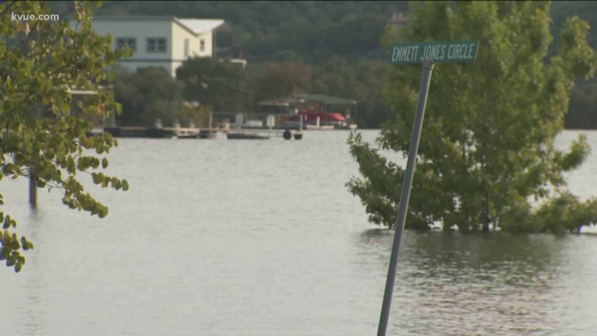 There are dozens of houses in Central Texas still sitting in water, meaning hundreds of people still can't go home.