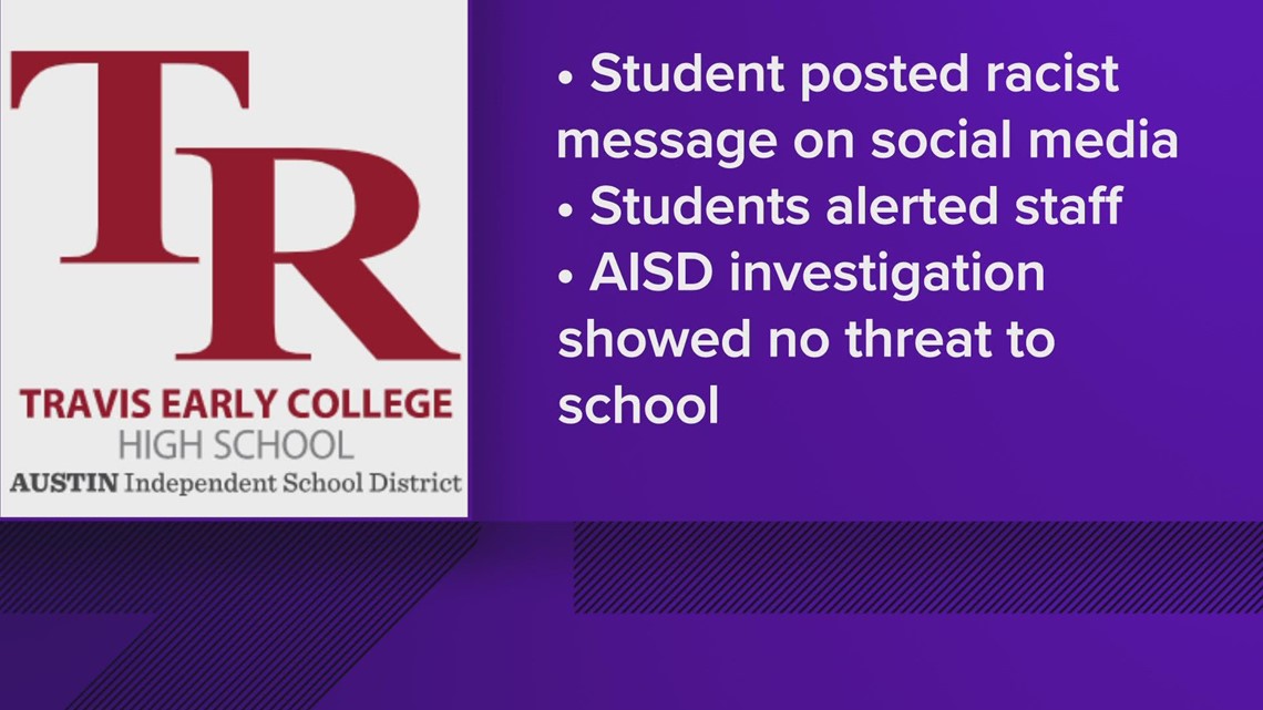 Travis ECHS sees increased police presence on Friday following social media threat