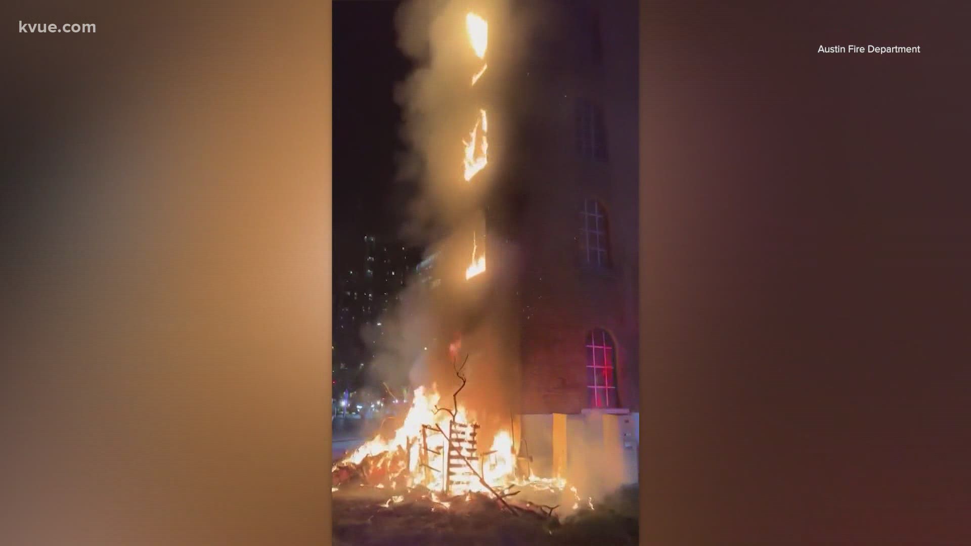 Arson is being investigated after Thursday's Buford Tower fire. City and State leaders are sparing over camping rules after the incident.