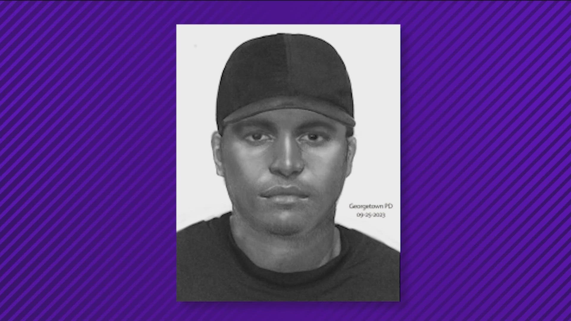 Police have released a sketch of the man who abducted a 9-year-old girl from her home in Georgetown last month.