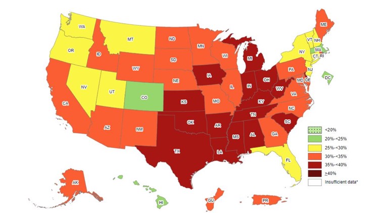 Texas joins states with highest adult obesity rates in US | kvue.com