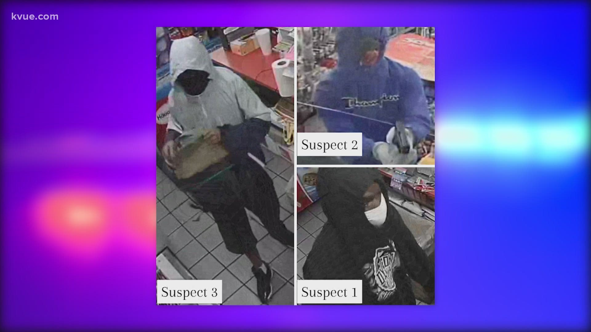 APD is looking for a group of guys who robbed five stores in three days.