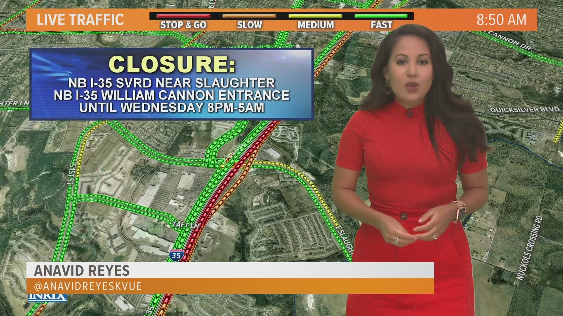 South Austin closures on I-35