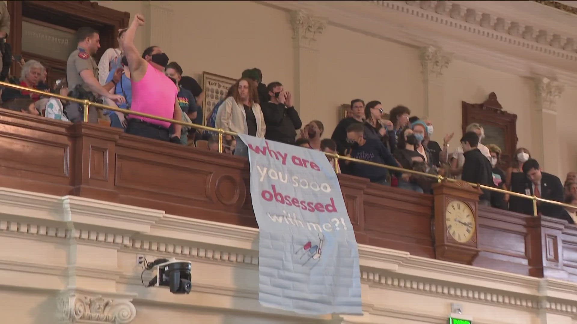 Emotions ran high at the Texas Capitol Tuesday as the House was set to vote on a bill banning gender-affirming care for minors.