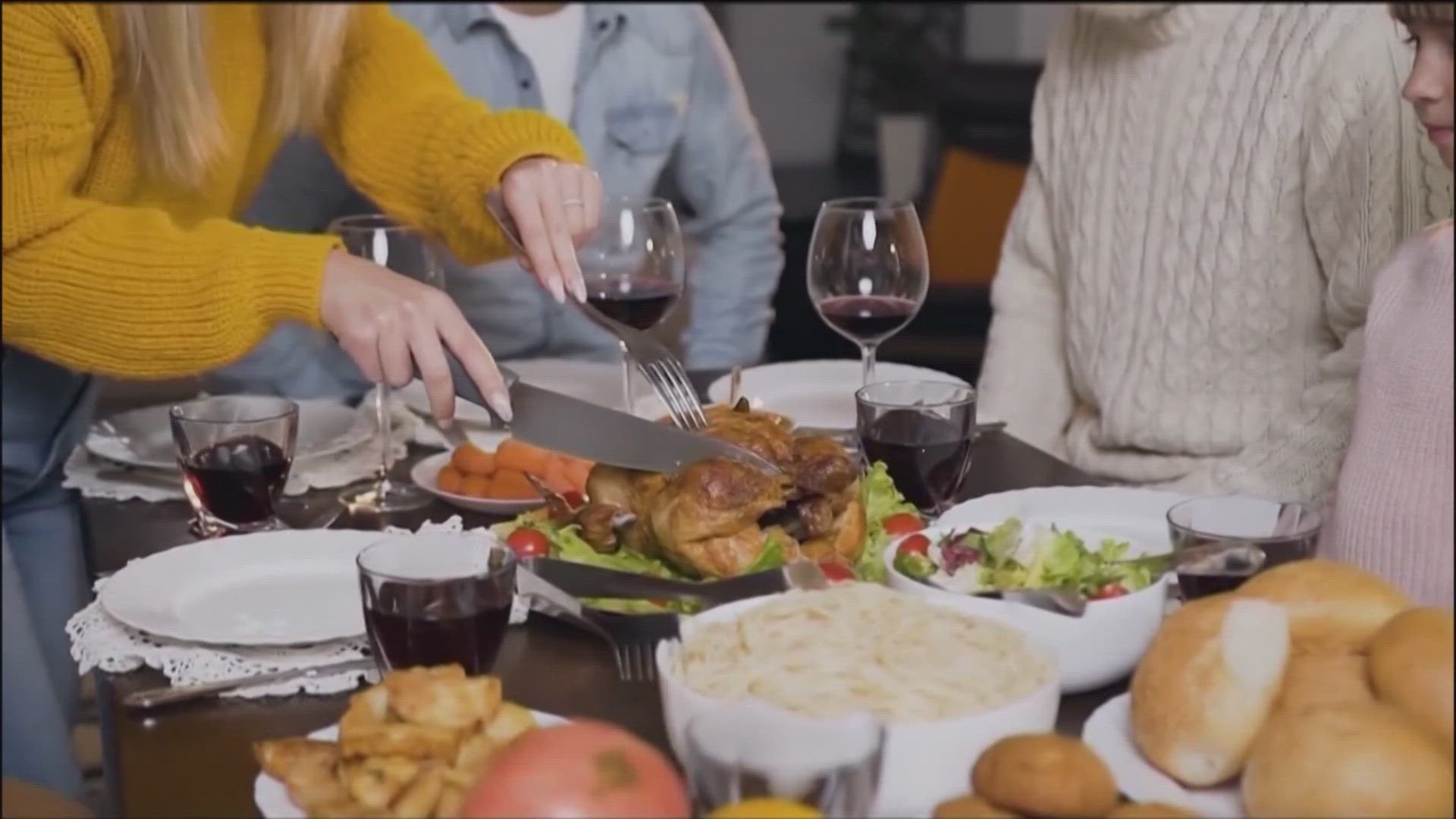 This year's feast is expected to gobble up less of Americans' paychecks.