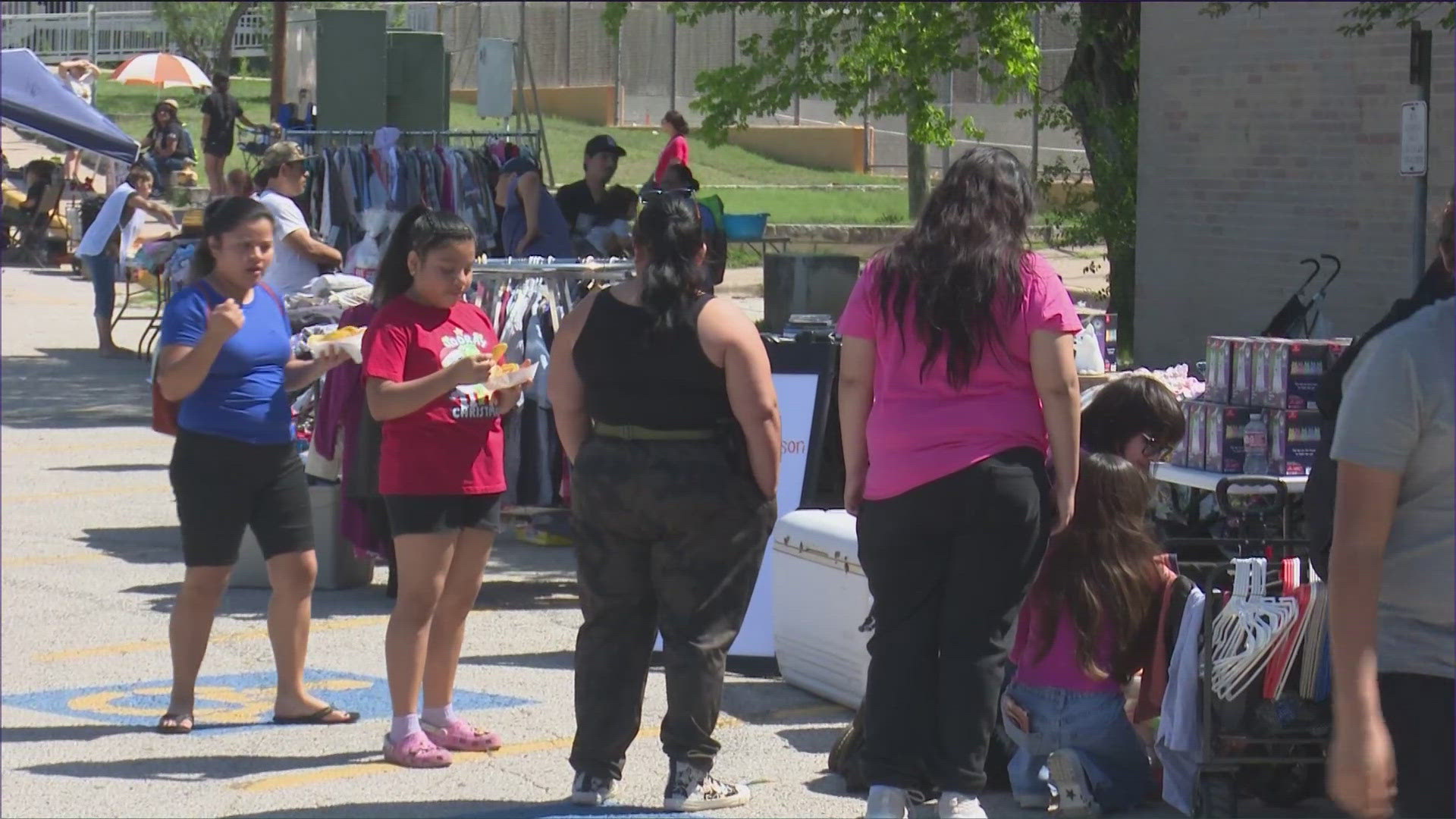 Hundreds of people gathered at Dobie Middle School to celebrate the community. The Rundberg Spring Block Party featured music, games and resources for families.
