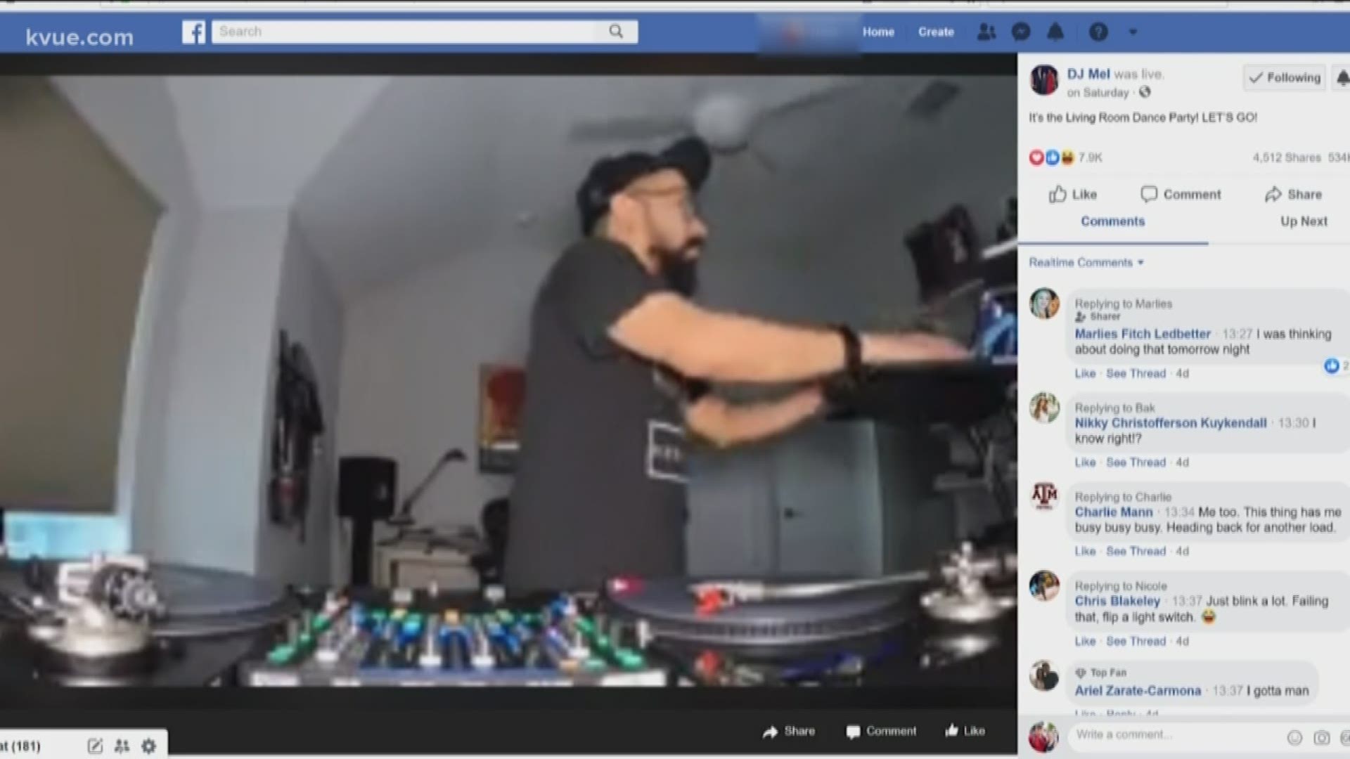 With so many people trying to maintain their social distance, a local DJ is doing what he can to keep everyone entertained.