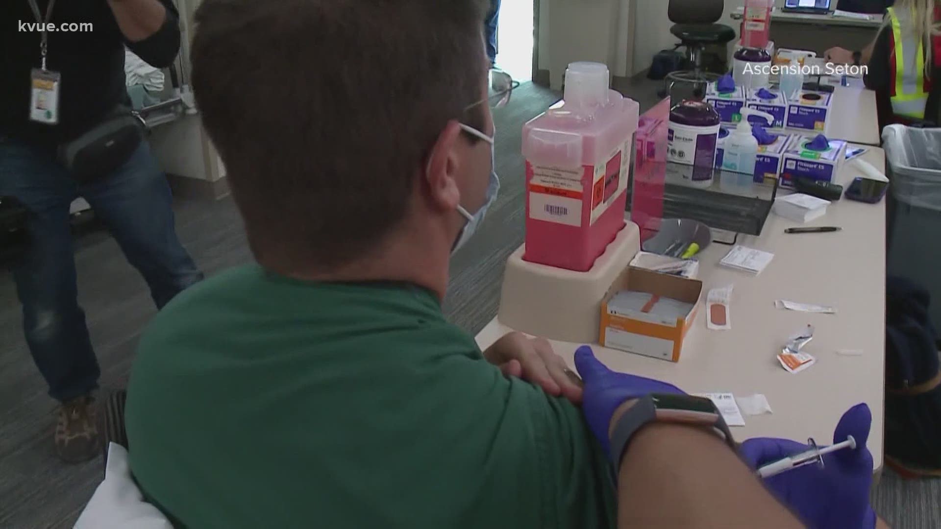 Central Texas COVID-19 vaccination waitlists vary by county. Some counties are encouraging anyone who qualifies to sign up.