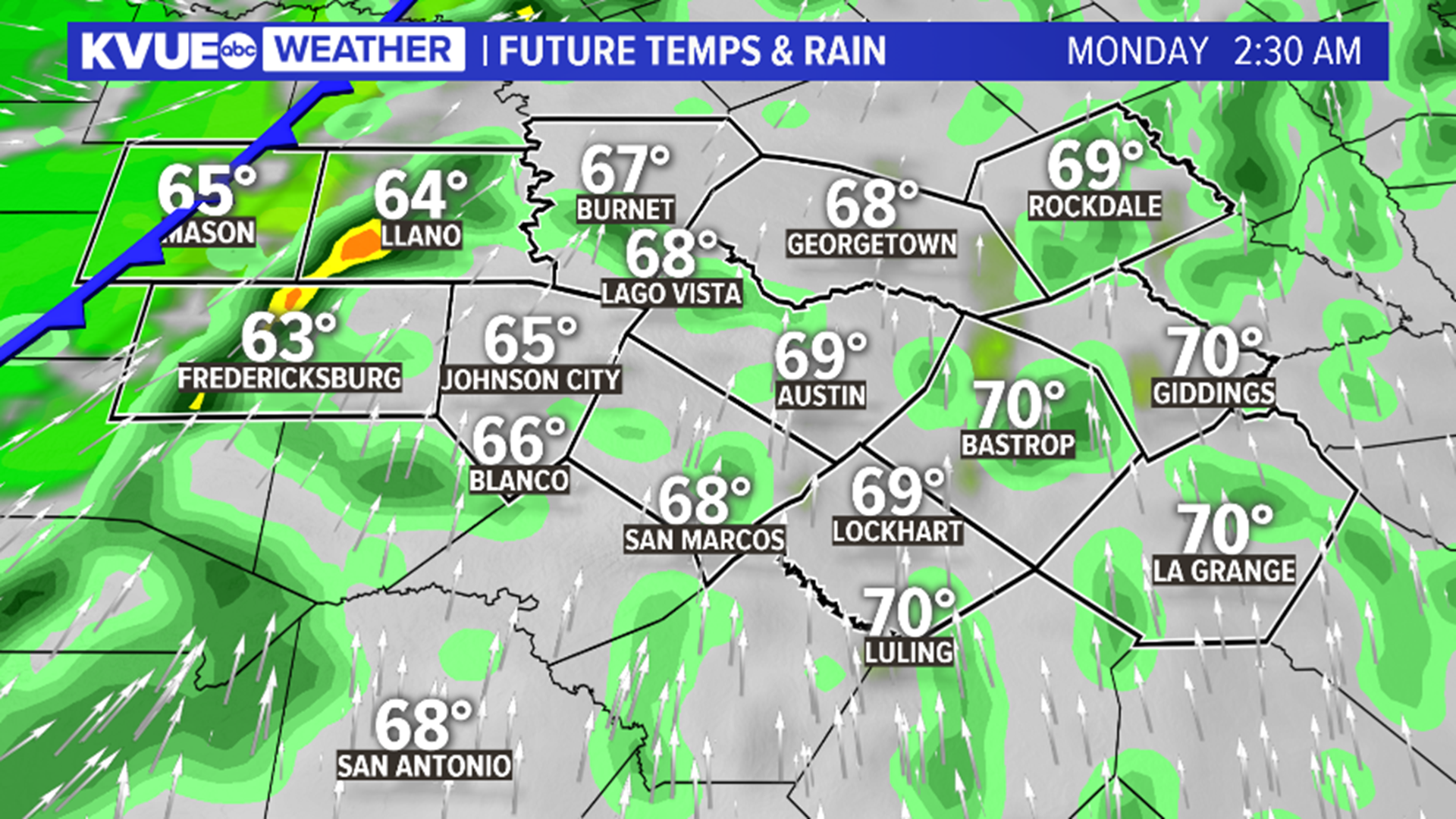 Cold front brings rain and a few storms tonight; sunshine finally ...