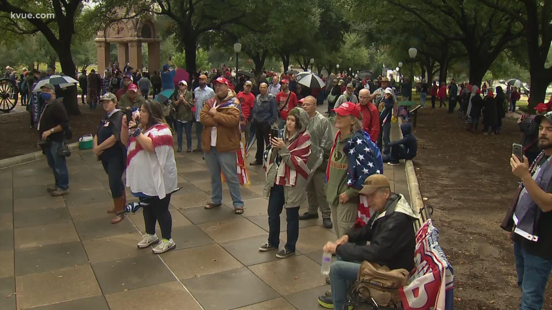 The Texas Capitol grounds are closed after a protest filled the area around Eleventh Street and Congress Avenue.