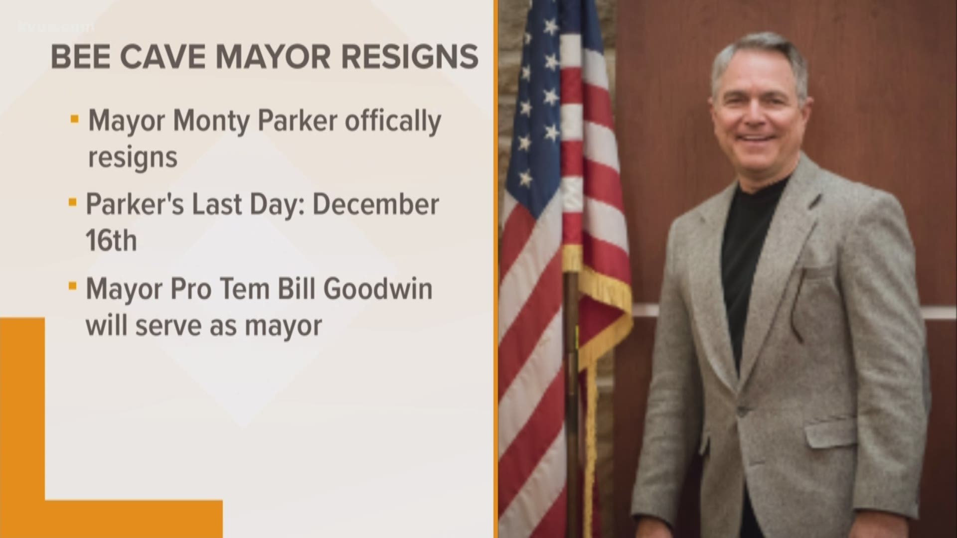 Monty Parker officially resigned on Monday.