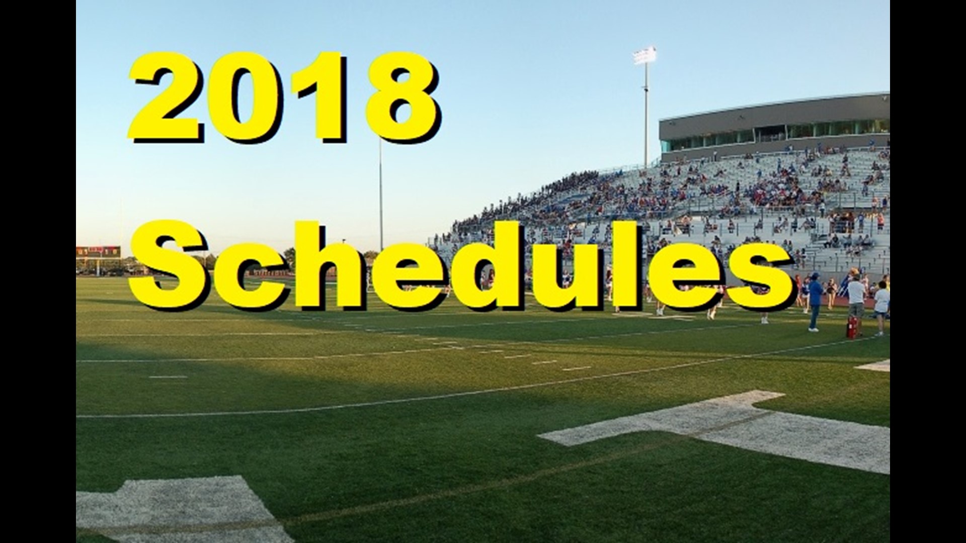 2018 High School Football Schedule