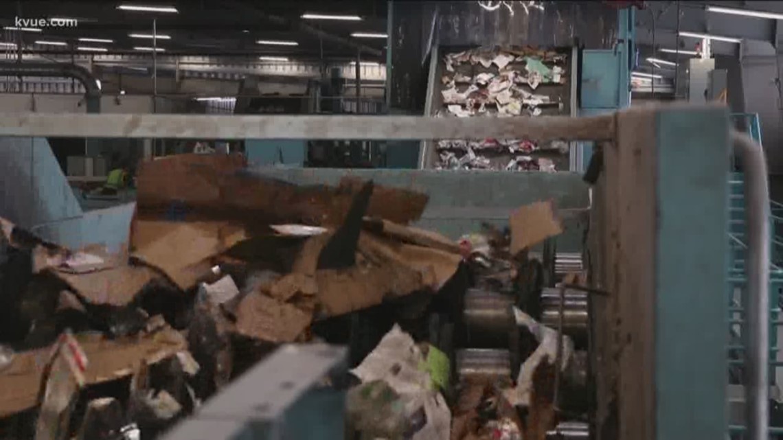 Nearly 20 of items in Austin's blue recycling bins either trash or not recyclable