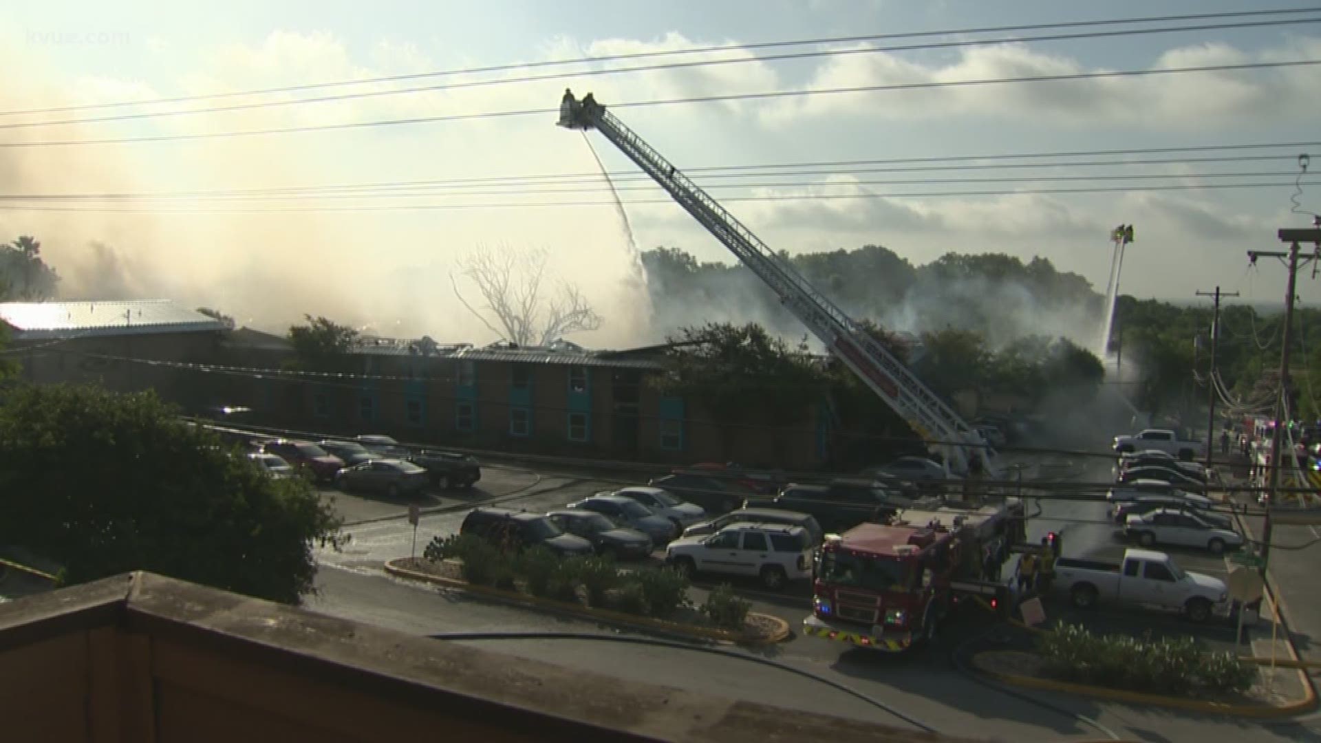 Officials said at least 200 residents were affected by the fire and about 110 units were affected. 
