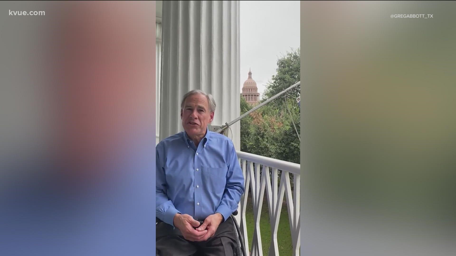 Gov. Greg Abbott has tested positive for COVID-19. He said the vaccine may be why he has no symptoms.