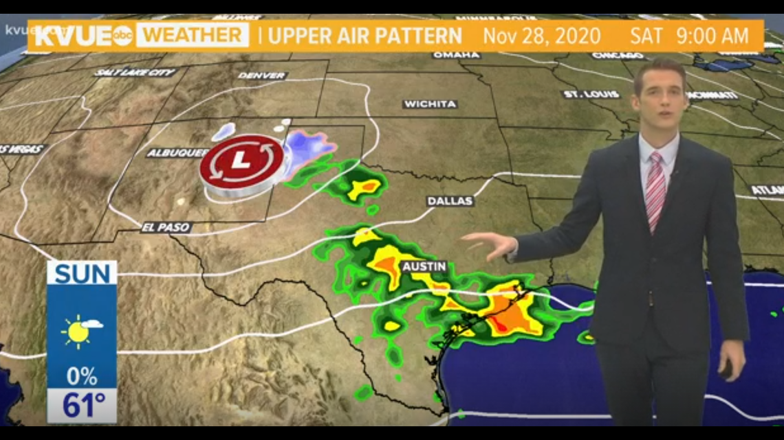 Austin weather Tracking showers, colder temperatures on Saturday