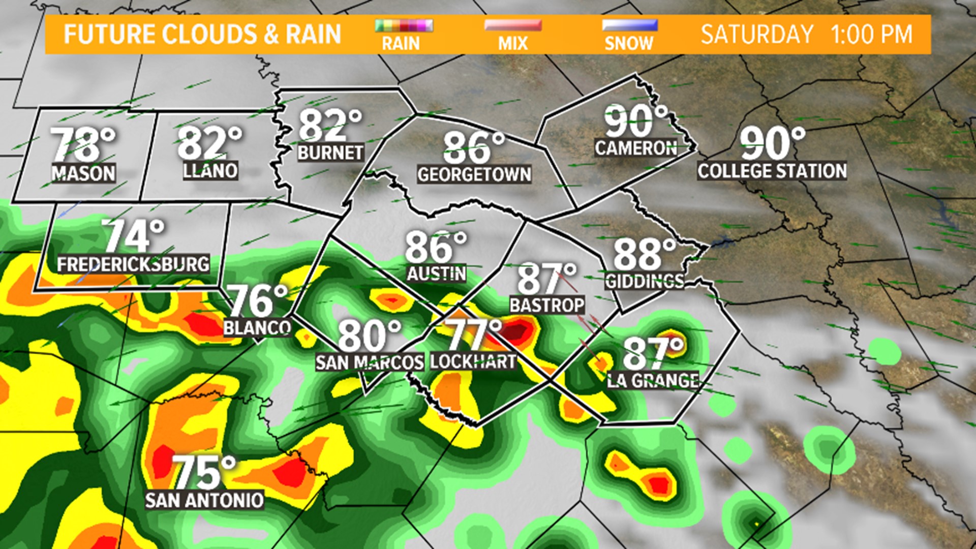 Flash Flood Watch in effect for areas south of Austin | kvue.com