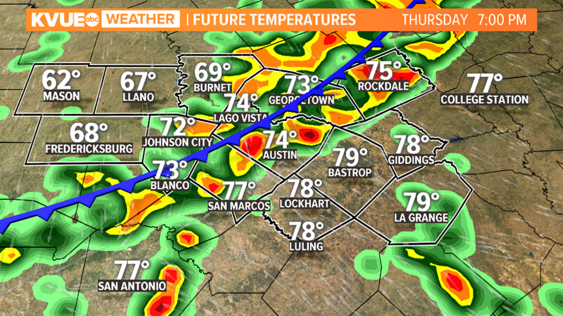 Austin weather Strong to severe storms to move in