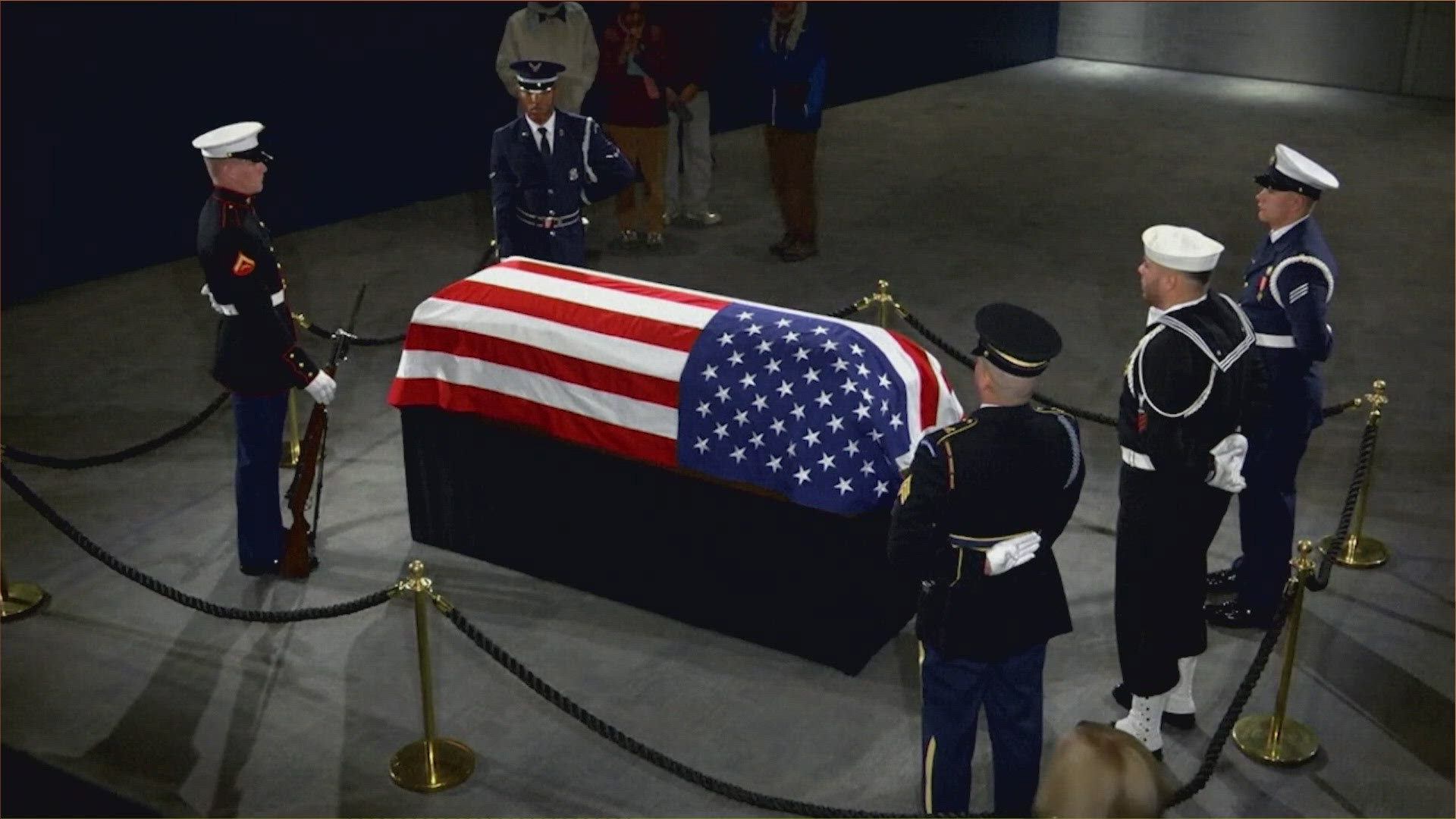 Former president Jimmy Carter lies in repose in Atlanta