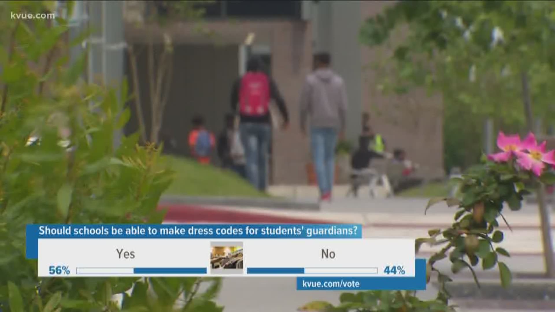 We're used to schools mandating dress codes for students, but one Texas high school is cracking down on parents. Should schools be able to make dress codes for guardians?