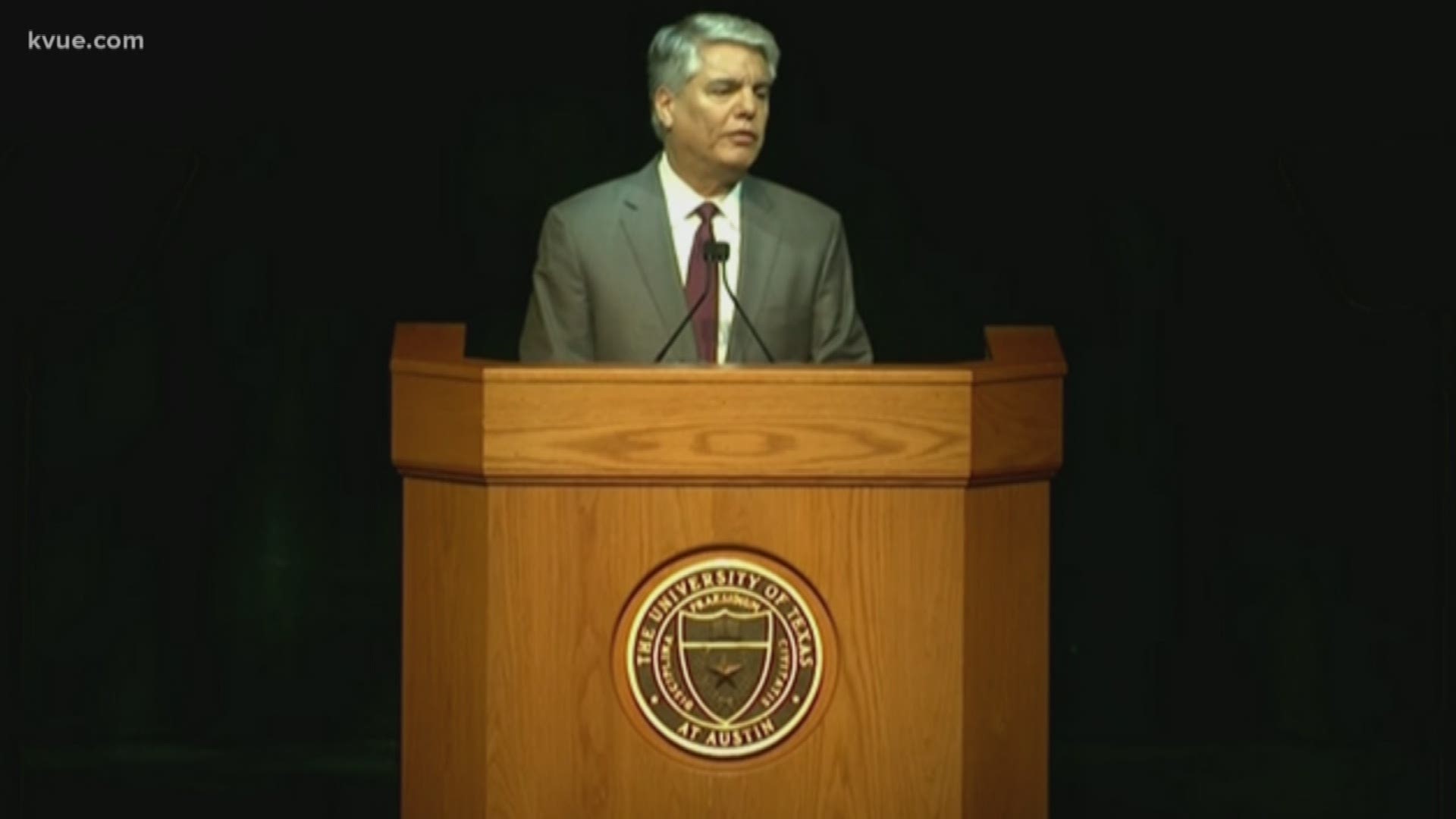 University of Texas President Gregory L. Fenves talked about his priorities for the school in the annual address.