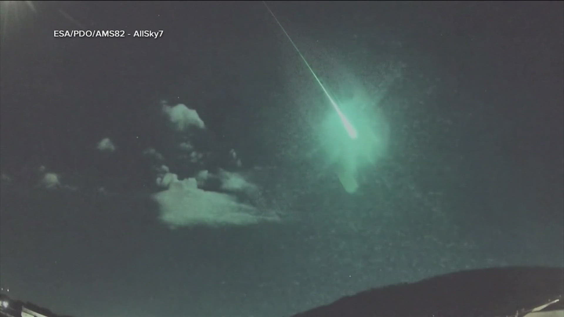 Comet fragment recorded in Spain and Portugal