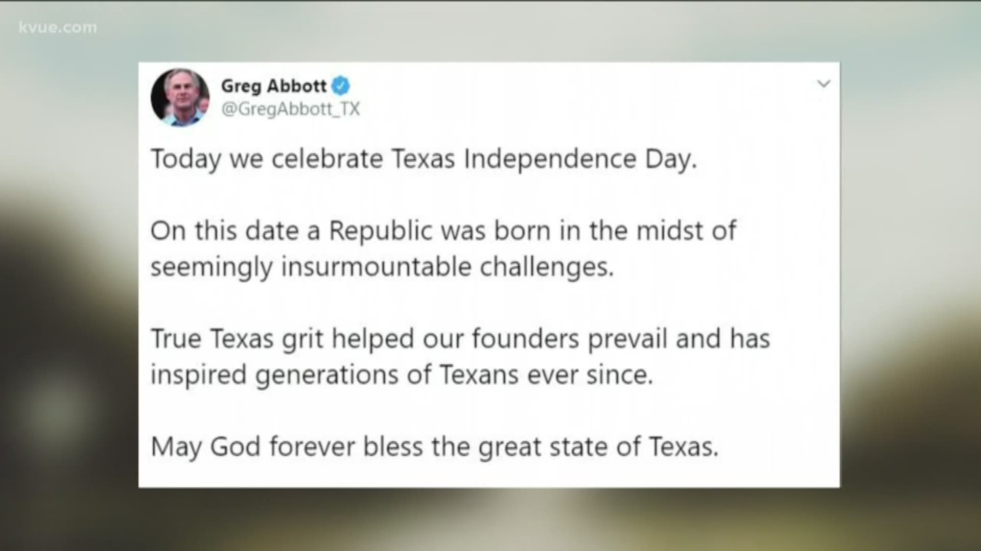 March 2 is Texas Independence Day.