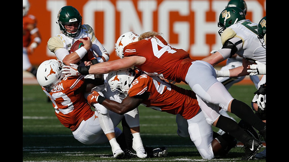 No. 19 Texas beats No. 7 Oklahoma 48-45 on late field goal